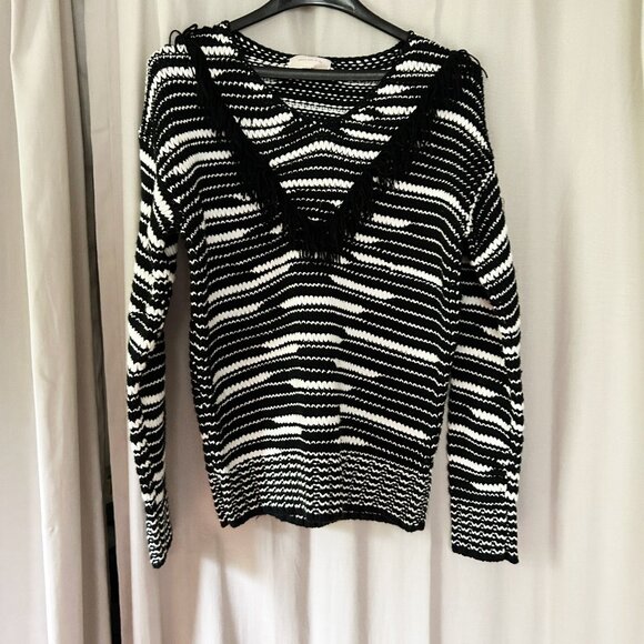 Anthropologie Skies are Blue Fringe Sweater - Picture 4 of 7